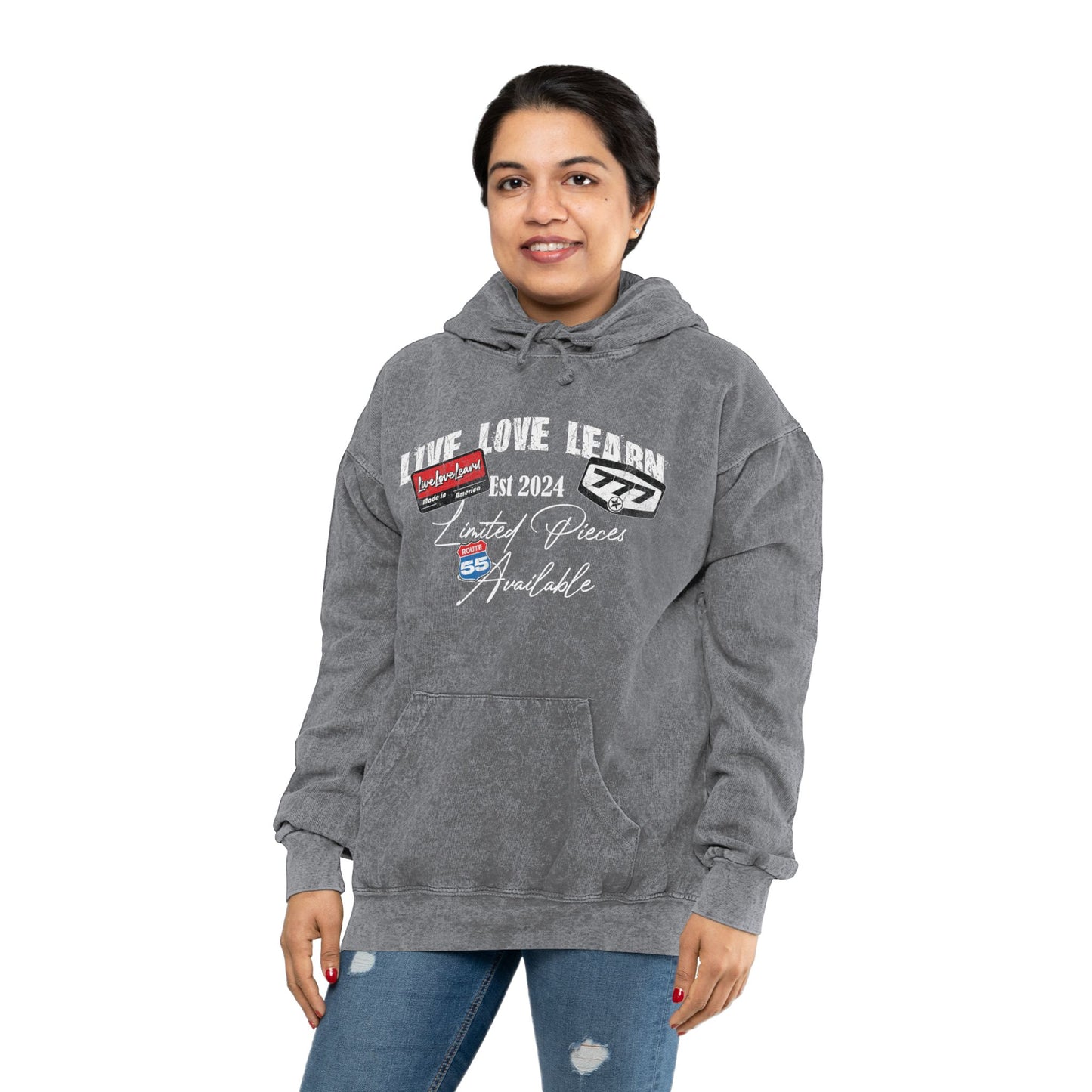 Mineral Wash "777" Hoodie